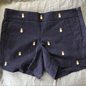 J Crew Shorts - Navy Pineapple - US 10